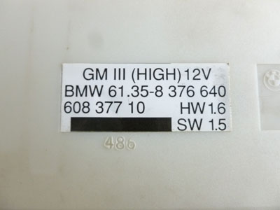 1997 BMW 528i E39 - GM III (High) 12V Control Module 613583766402